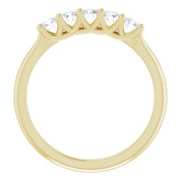 14K Yellow 3/8 CTW Natural Diamond Anniversary Band